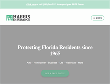 Tablet Screenshot of harrisinsurance.com